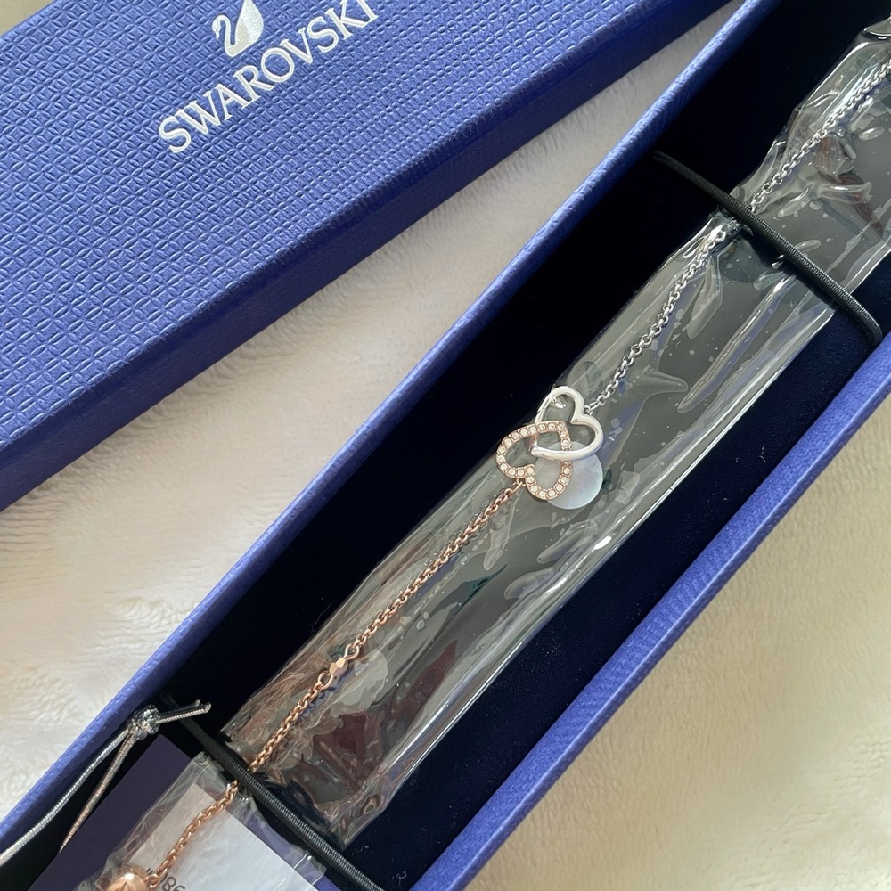 Swarovski heart bracelet